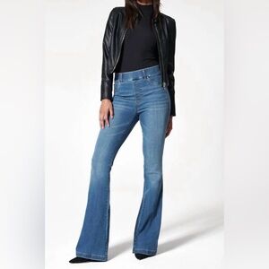 Spanx Midnight Flare Jeans Medium Indigo Wash